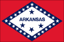 Arkansas map logo - Arkansas state flag